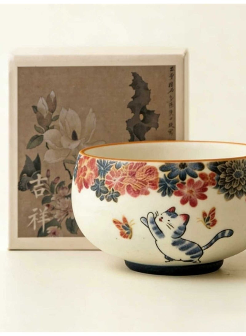 هدية كوب شاي سيراميك مع علبة هدية 100 مل، هدية للنساء، هدية رمضان وعيد، مناسبة للمناسبات والضيافة - Image 1